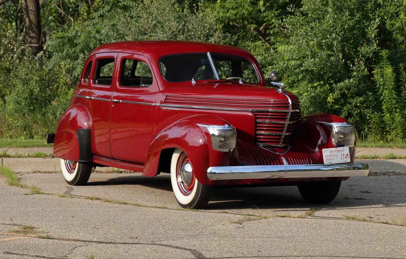 Photo wallpaper retro cars, Sedan, 1939, Retro Cars, Custom Supercharged, Graham Model 97, Graham Model 97 Custom …