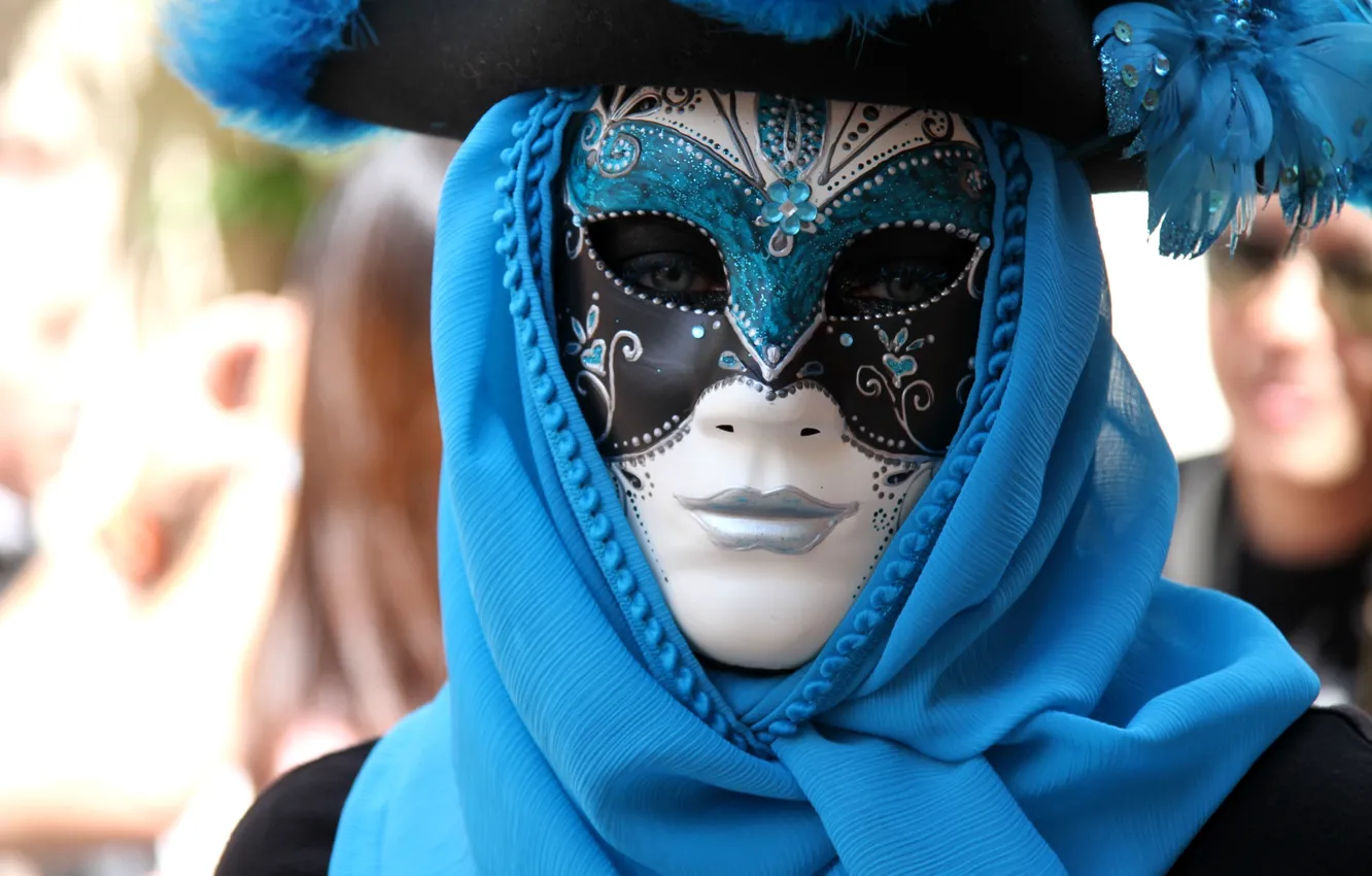 Photo wallpaper mask, costume, Venice, carnival