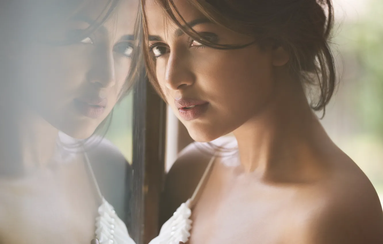 Photo wallpaper girl, hot, sexy, eyes, smile, beautiful, figure, model