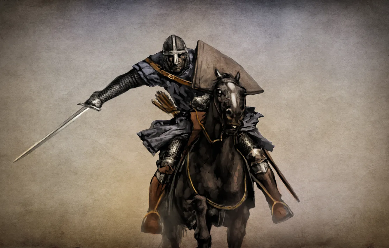 Photo wallpaper the game, warrior, art, knight, action, role, RPG., Mount &ampamp; Blade