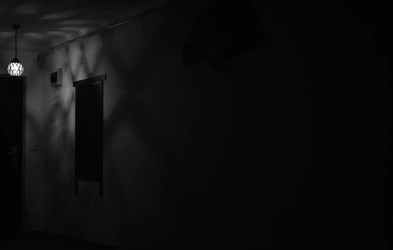 Photo wallpaper abstract, monochrome, interior, black &ampamp; white