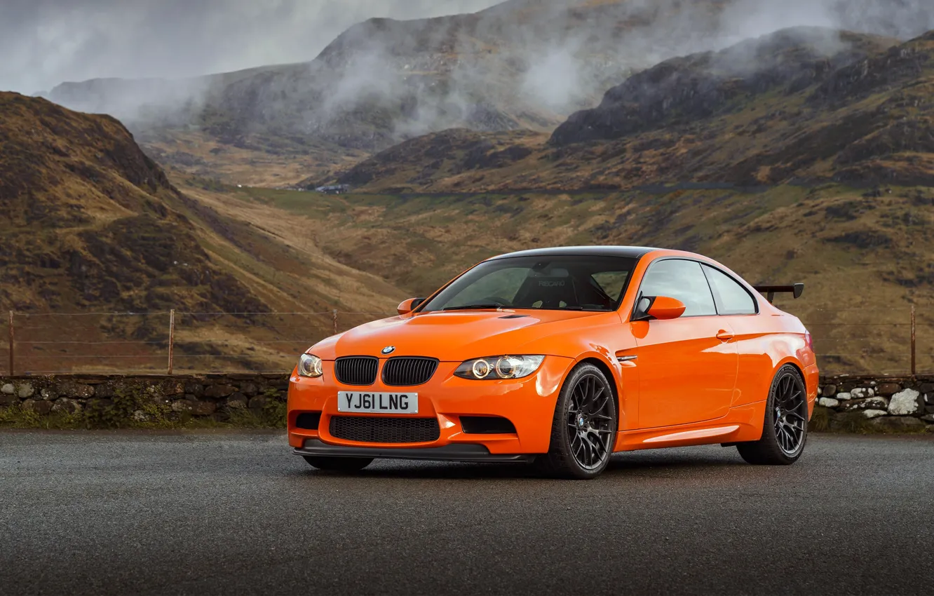 Photo wallpaper BMW, E92, front view, BMW M3 GTS, M3