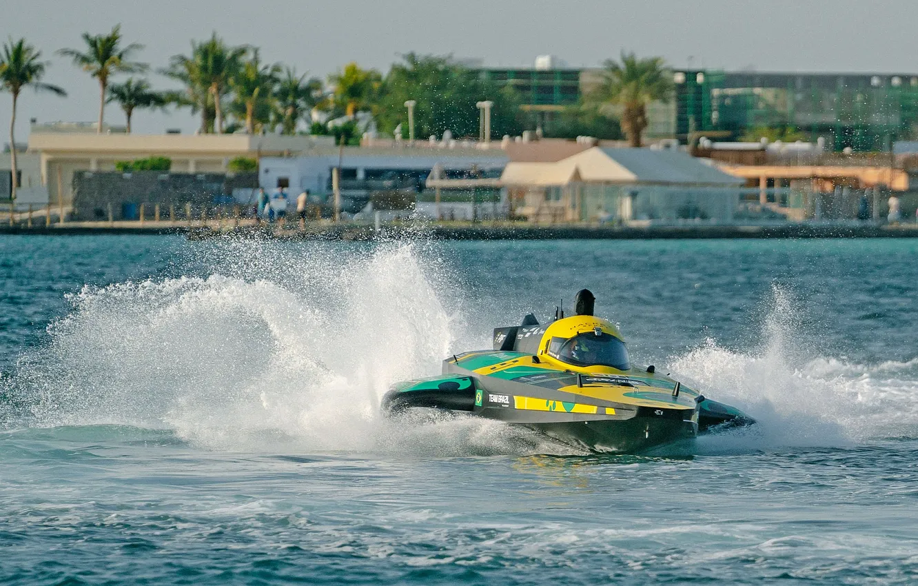 Photo wallpaper race, boat, speed