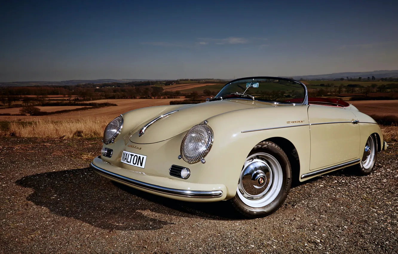 Photo wallpaper Porsche, vintage, 356, 1958, Porsche 356A 1600 Super Speedster