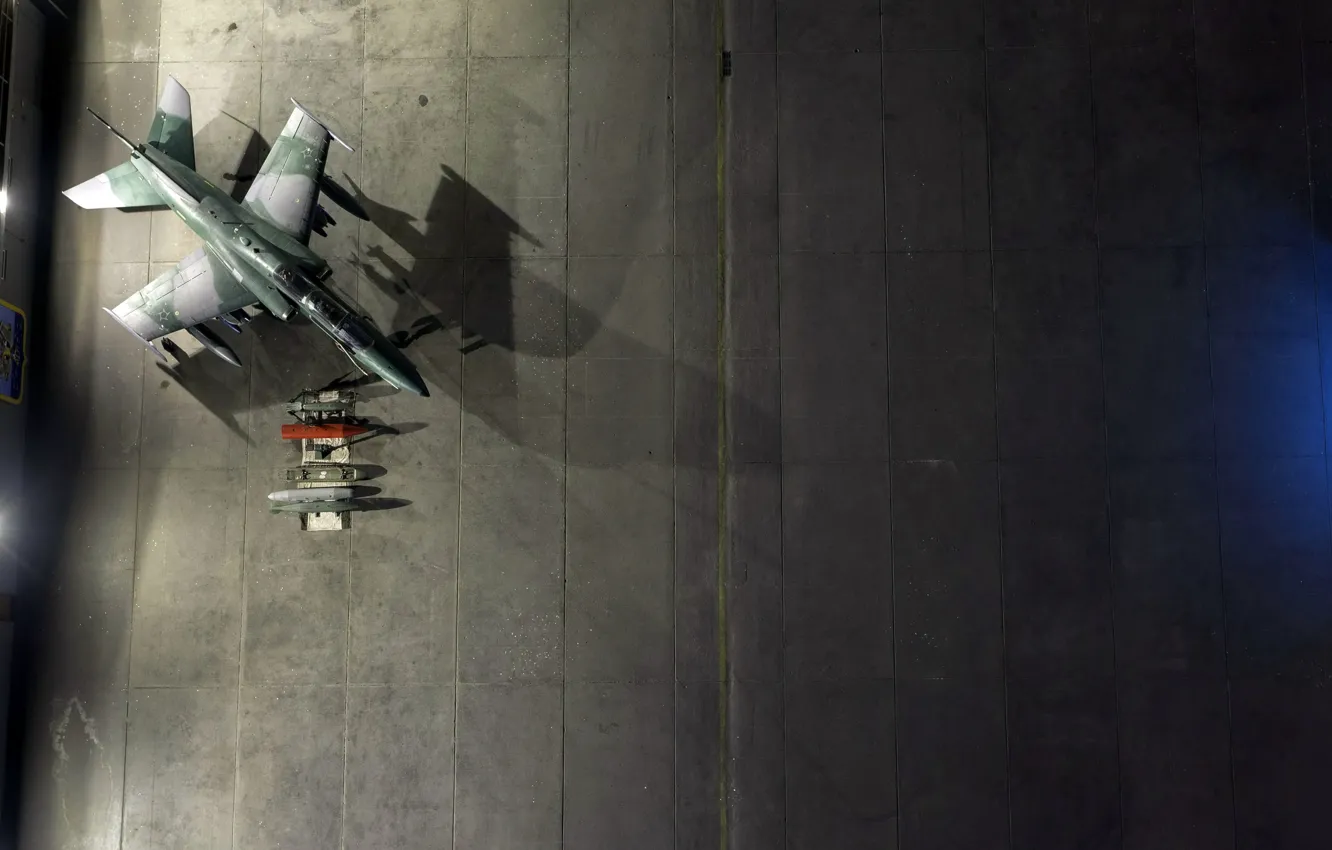 Photo wallpaper weapons, hangar, the plane