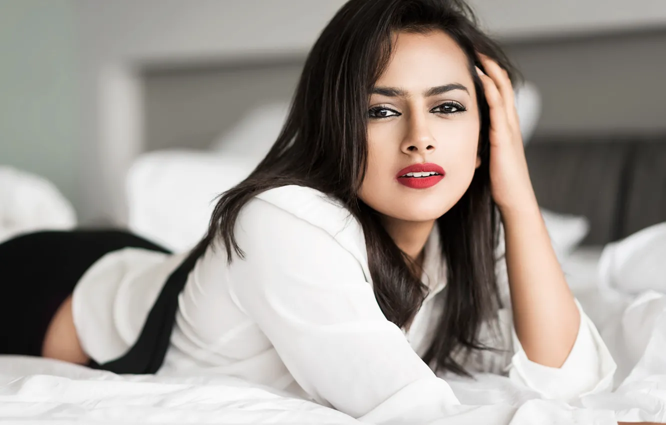 Photo wallpaper girl, hot, sexy, eyes, smile, beautiful, figure, model