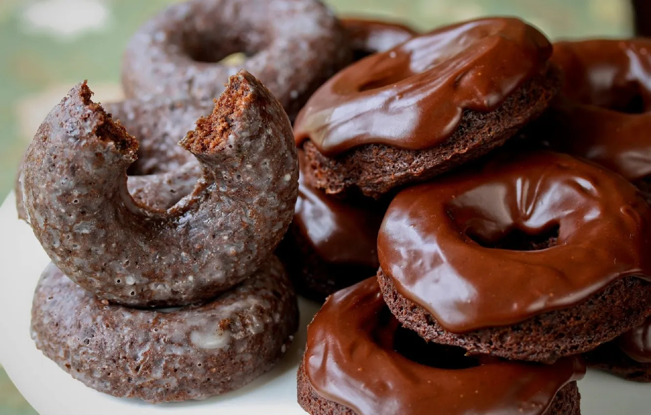 Photo wallpaper chocolate, donuts, cakes, sweet