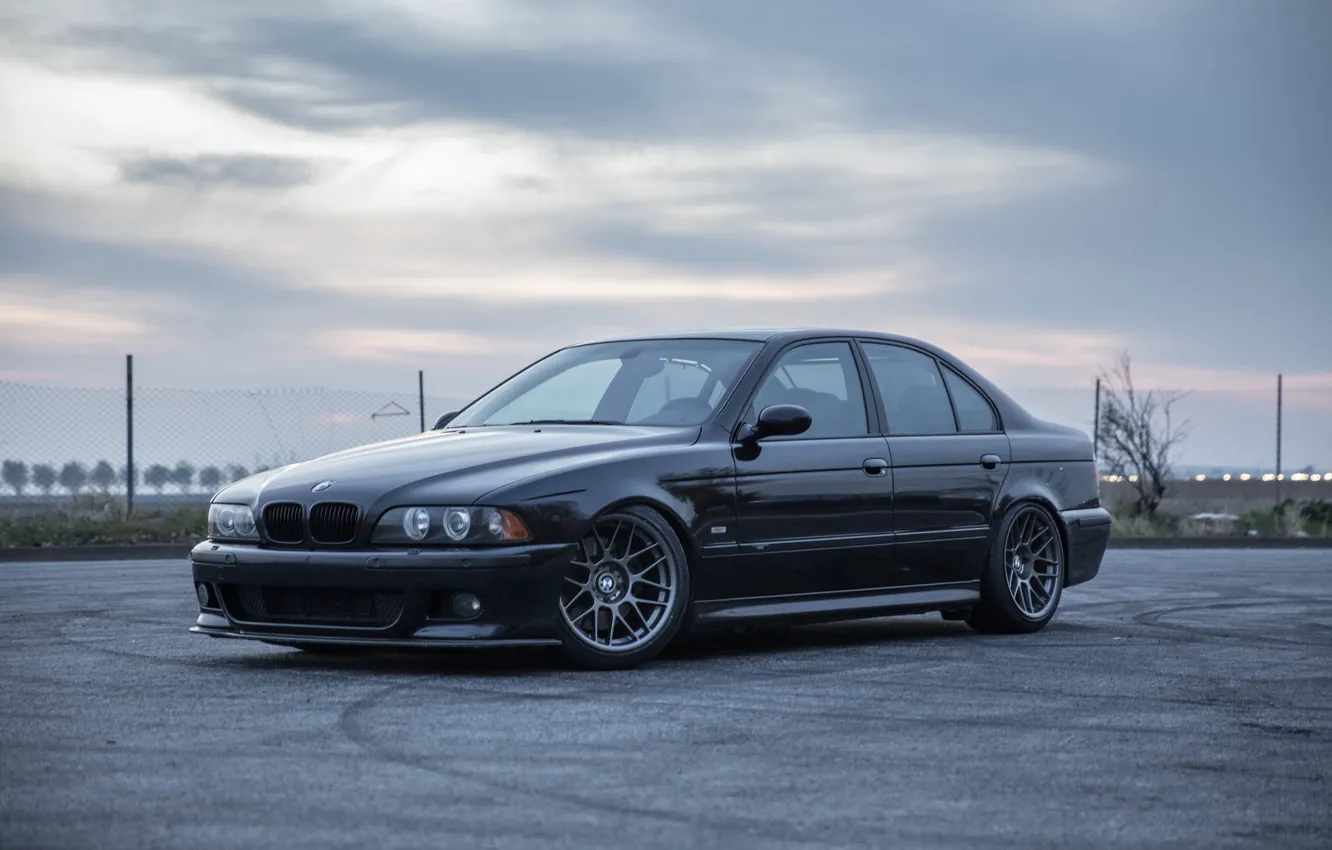 Photo wallpaper bmw, black, e39