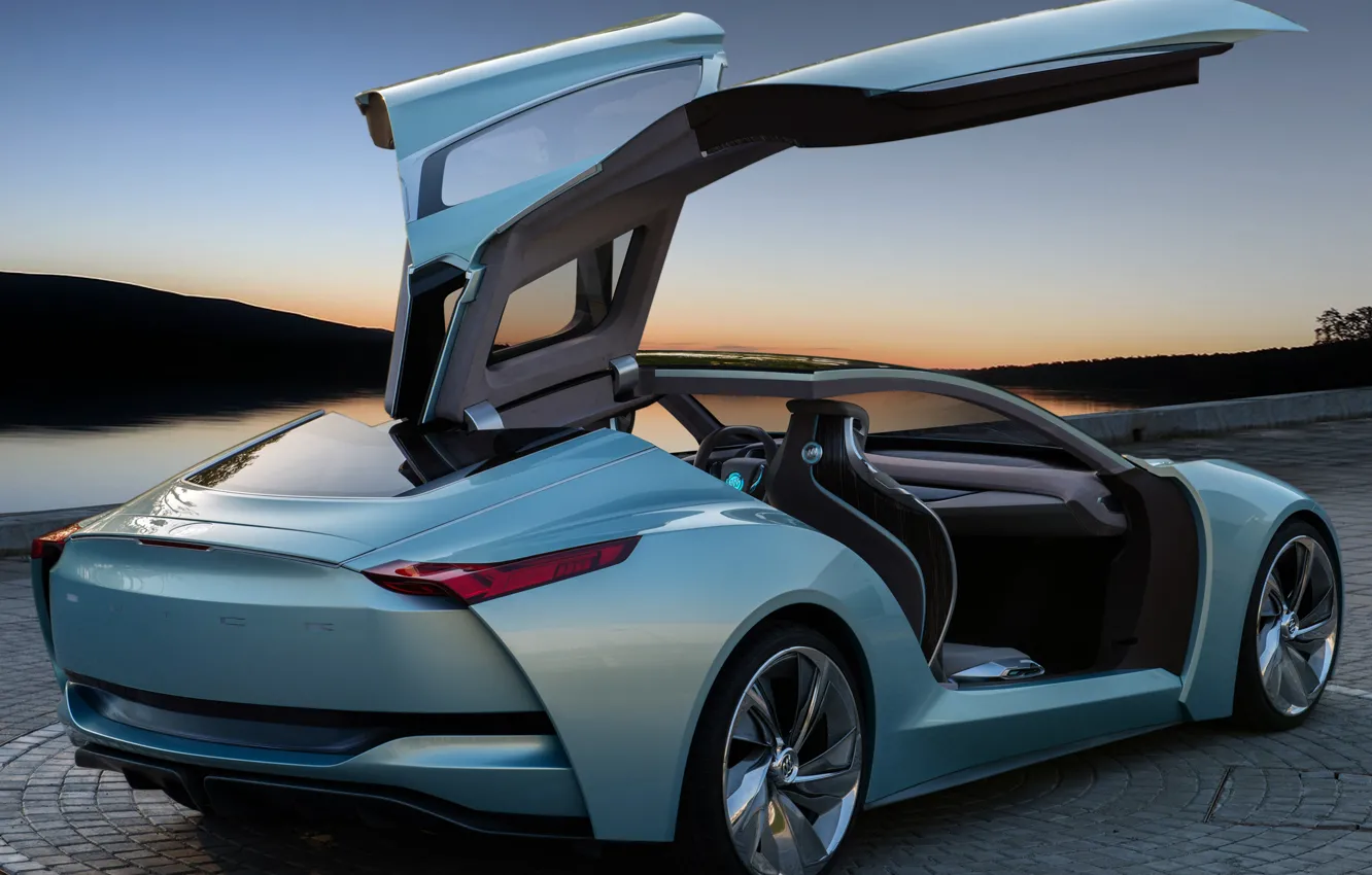 Photo wallpaper machine, Concept, the sky, open doors, the gullwings, Riviera, Buick