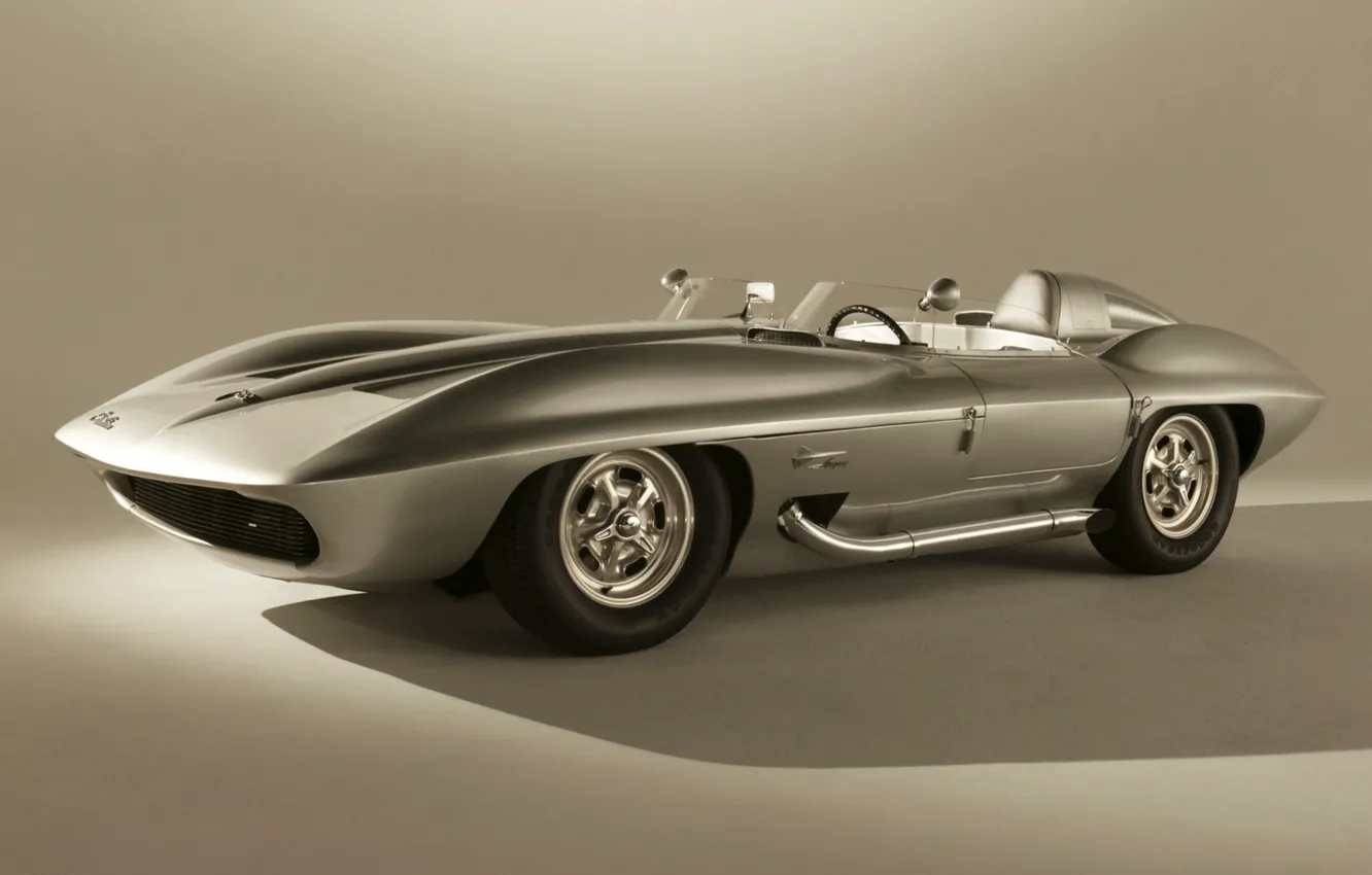 Photo wallpaper Corvette, Chevrolet, the concept, Chevrolet, the front, Concept Car, Stingray, 1959