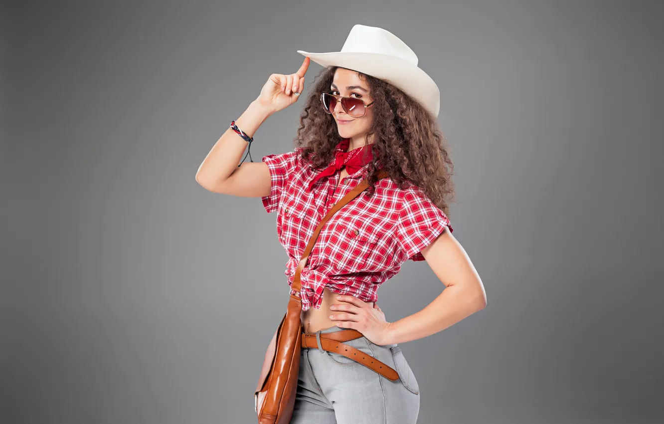 Photo wallpaper fashion, woman, Cowgirl