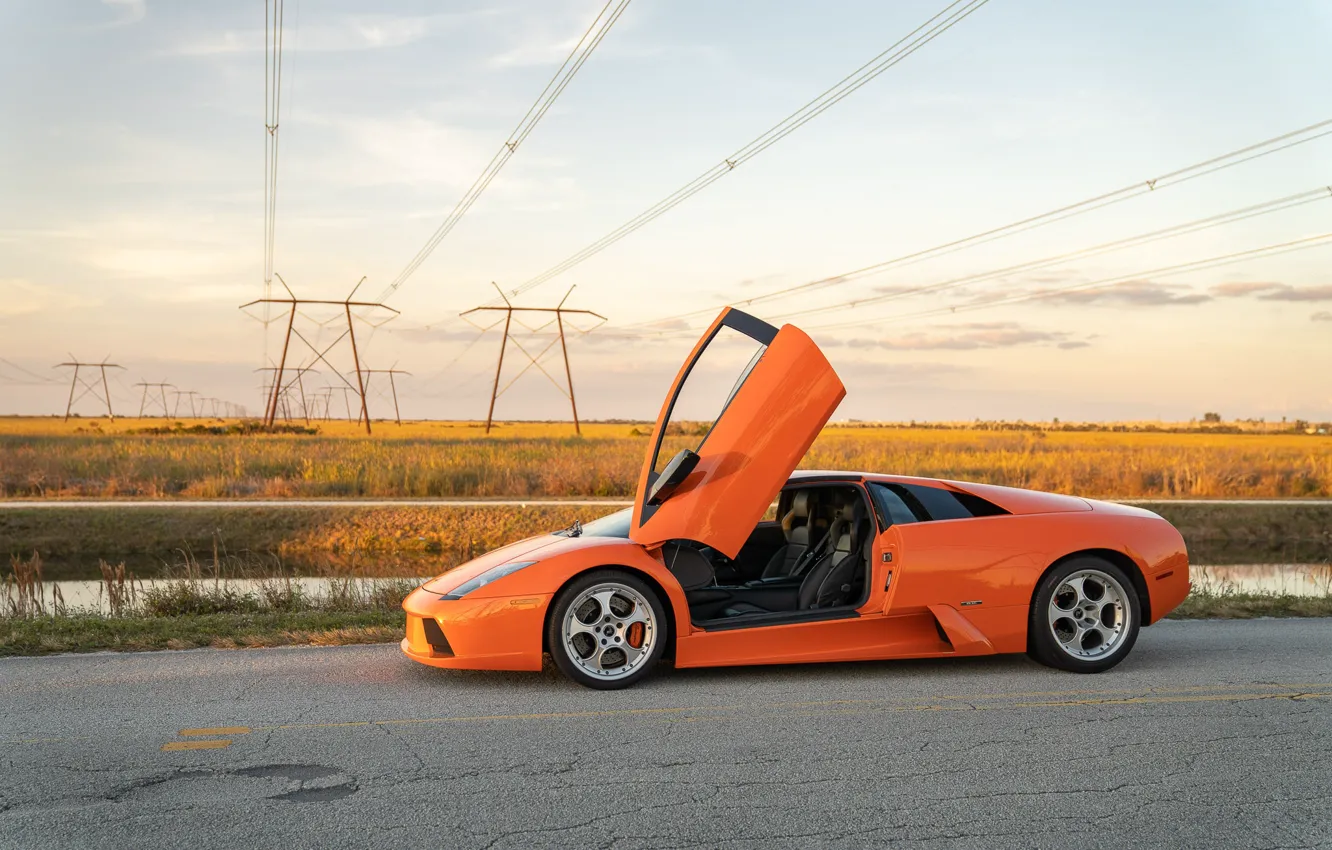 Photo wallpaper Lamborghini, supercar, Lamborghini Murcielago, Murcielago, lambo door