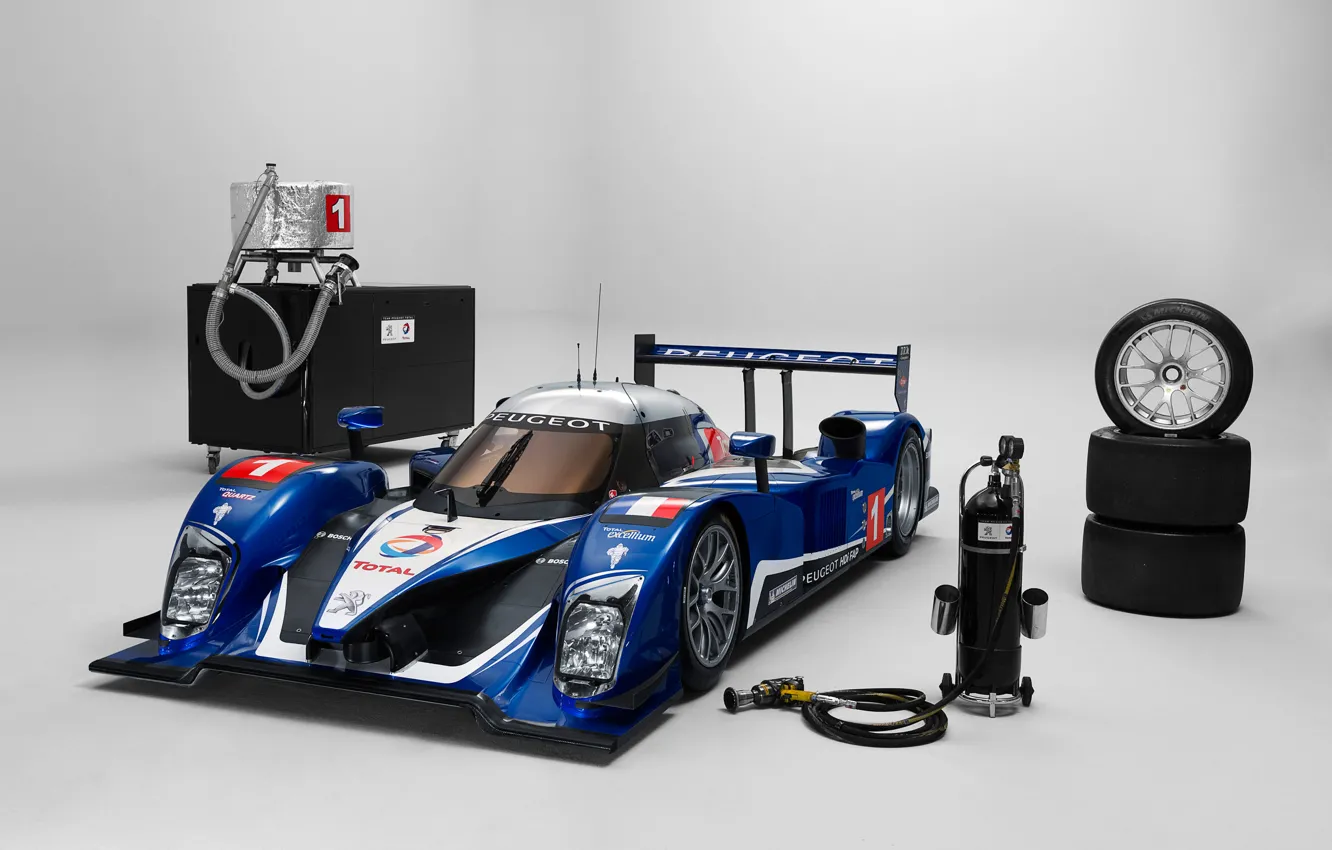 Photo wallpaper France, Peugeot, 2010, Peugeot, France, LMP1, 24 Hours of Le Mans, 24 hours of Le …