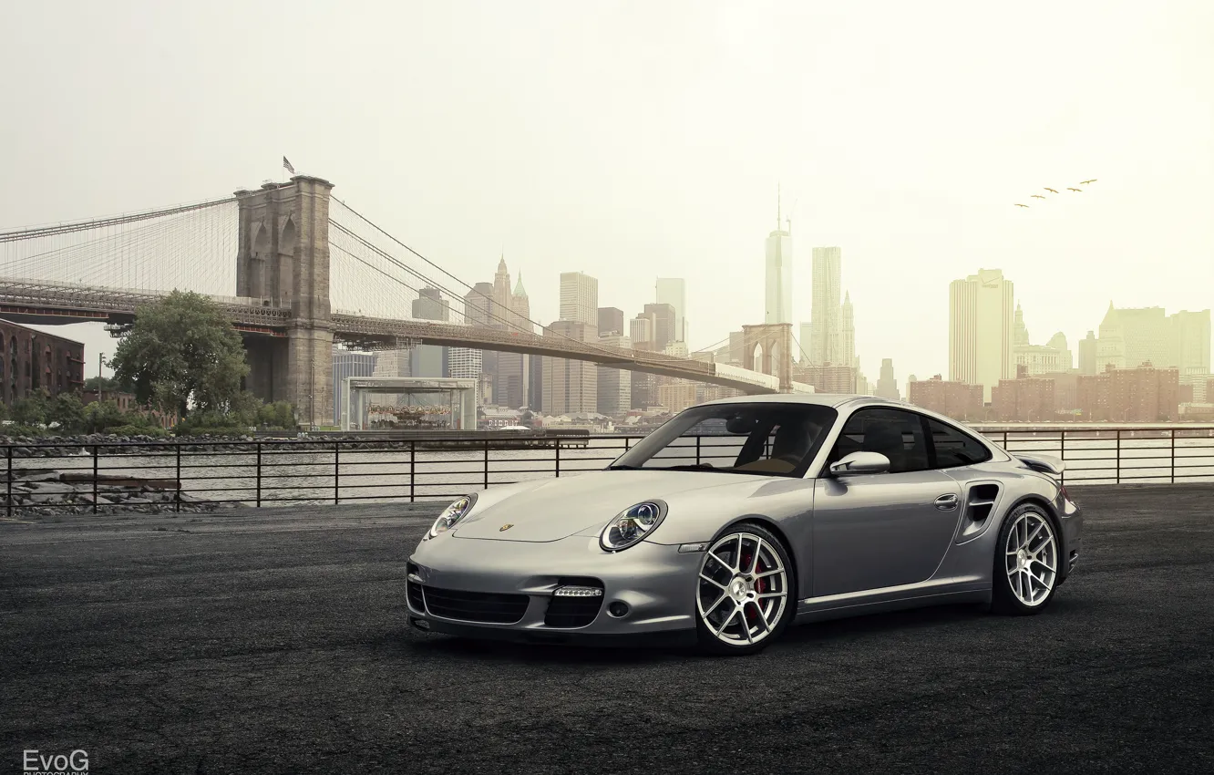 Photo wallpaper car, Porsche 911 Turbo, Evano Gucciardo, evog