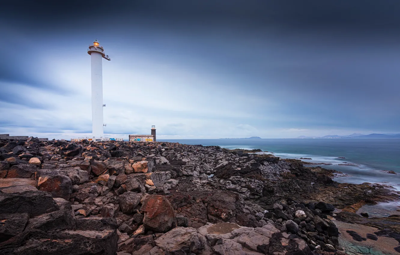 Photo wallpaper lighthouse, Spain, San Jacinto, Islas Canarias