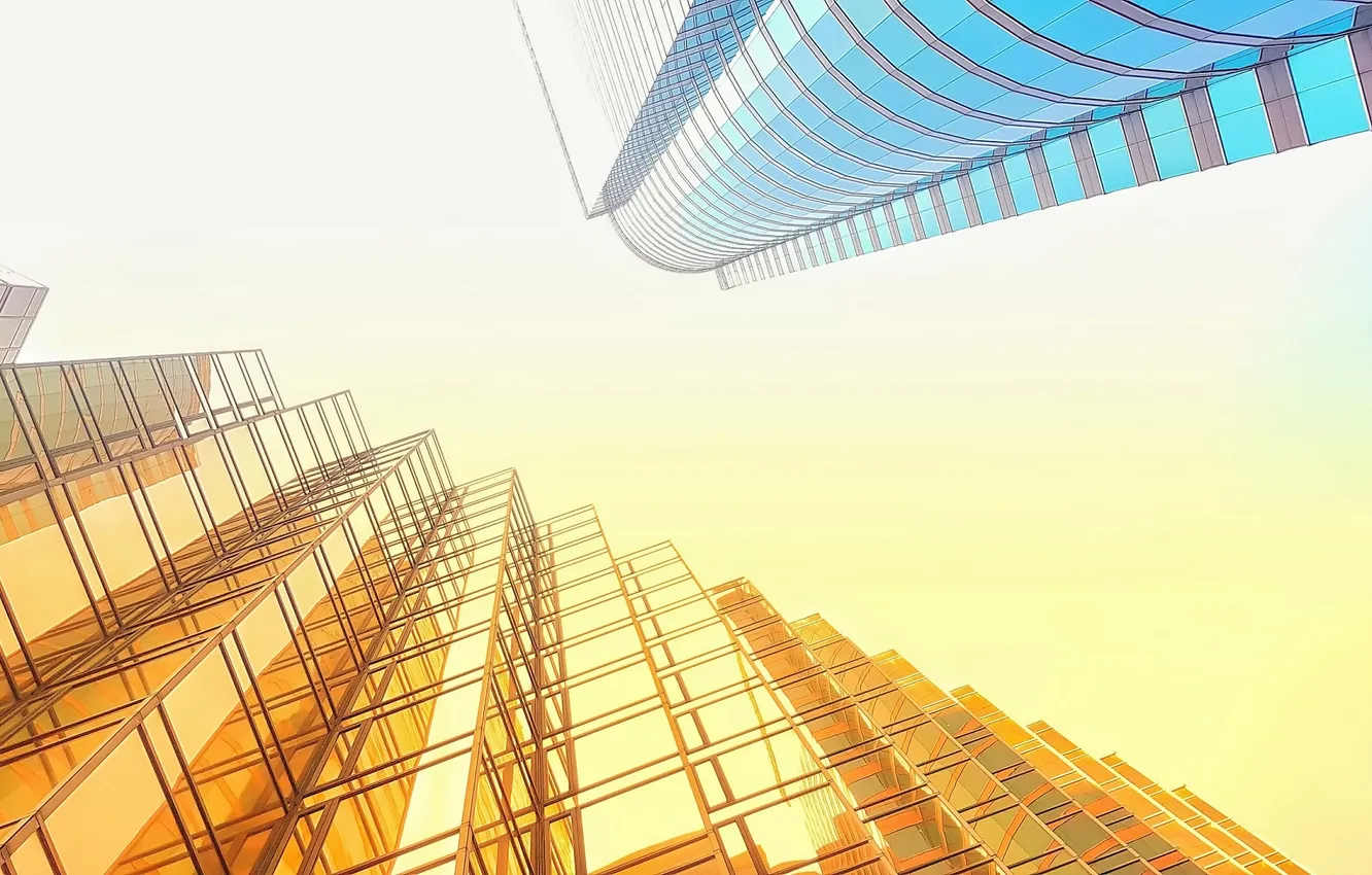 Photo wallpaper the sky, building, geometry