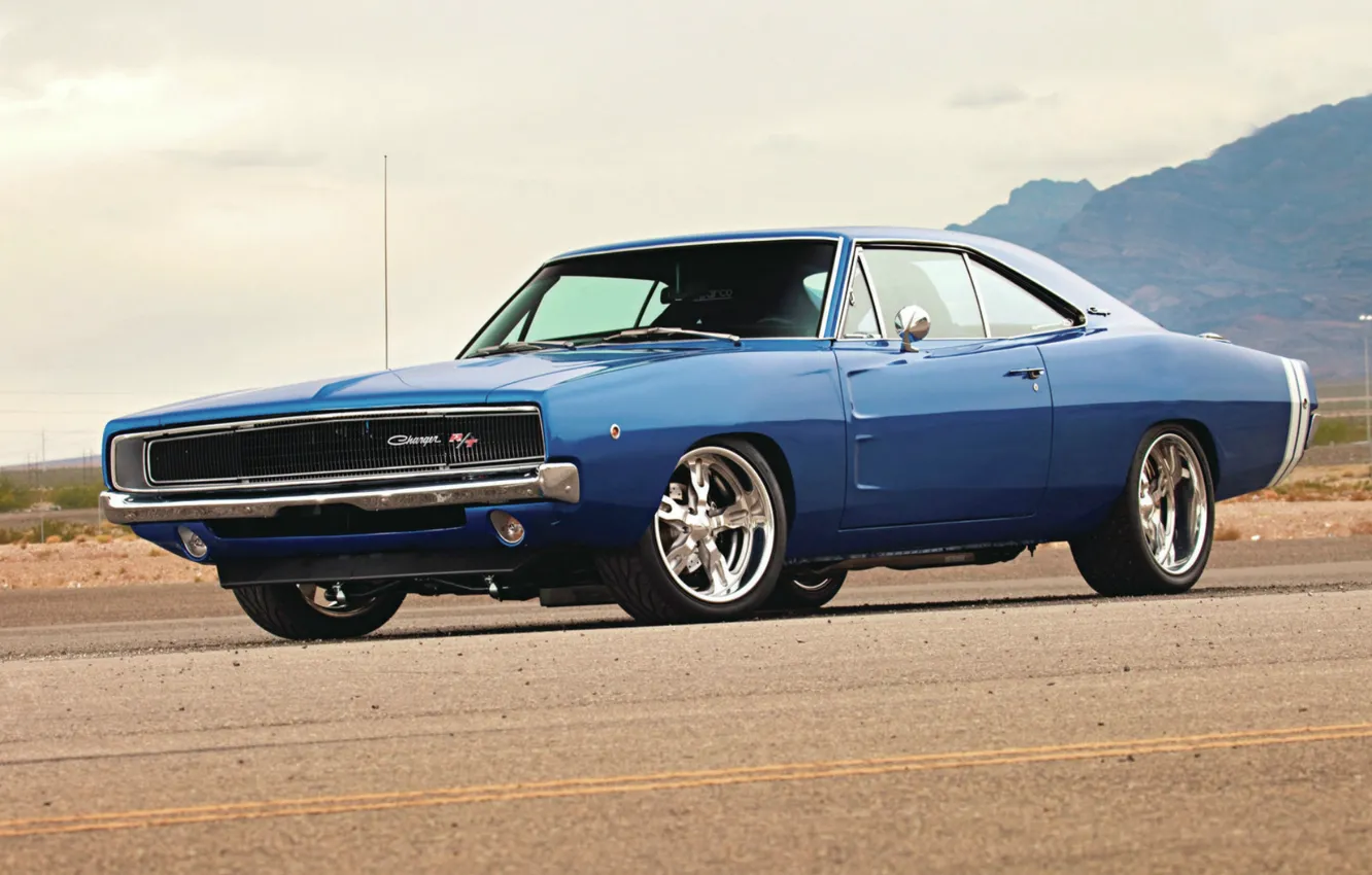 Photo wallpaper Wallpaper, Dodge, dodge, charger, wallpapers, 1968, Muscle Car