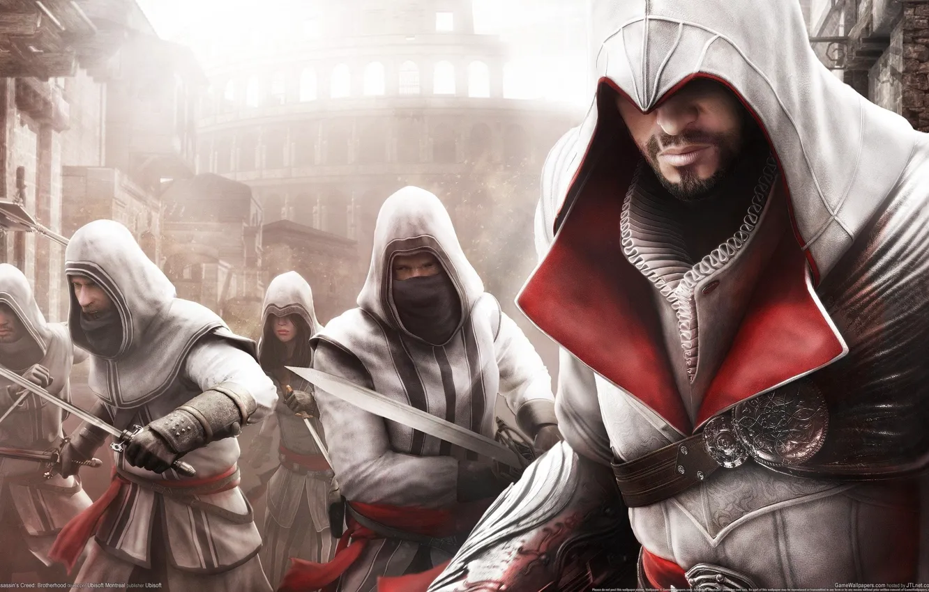 Photo wallpaper Assassin's Creed Brotherhood, Rogue, Killer, The horns