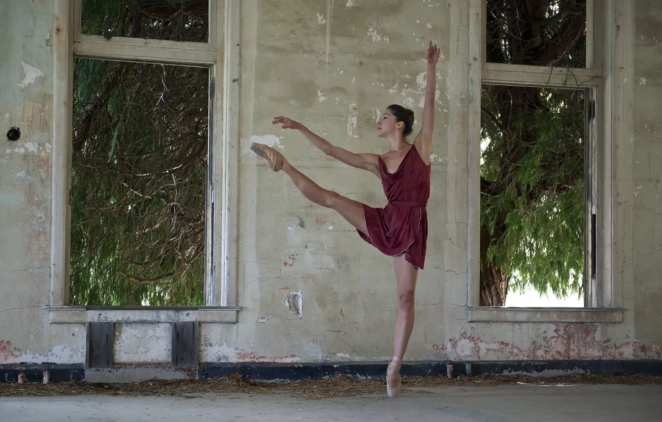 Photo wallpaper girl, pose, dance