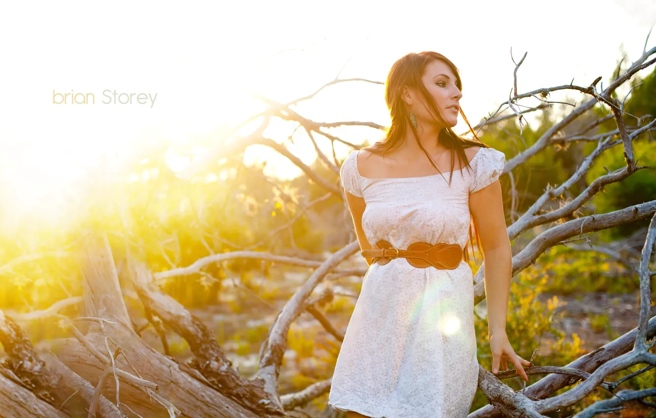 Photo wallpaper girl, the sun, branches, photographer, girl, Taylor, photography, photographer