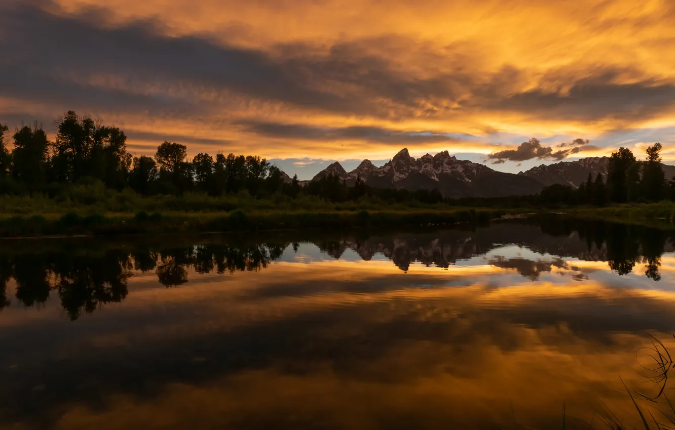 Photo wallpaper USA, Wyoming, Grand Teton National Park, Ken Krach