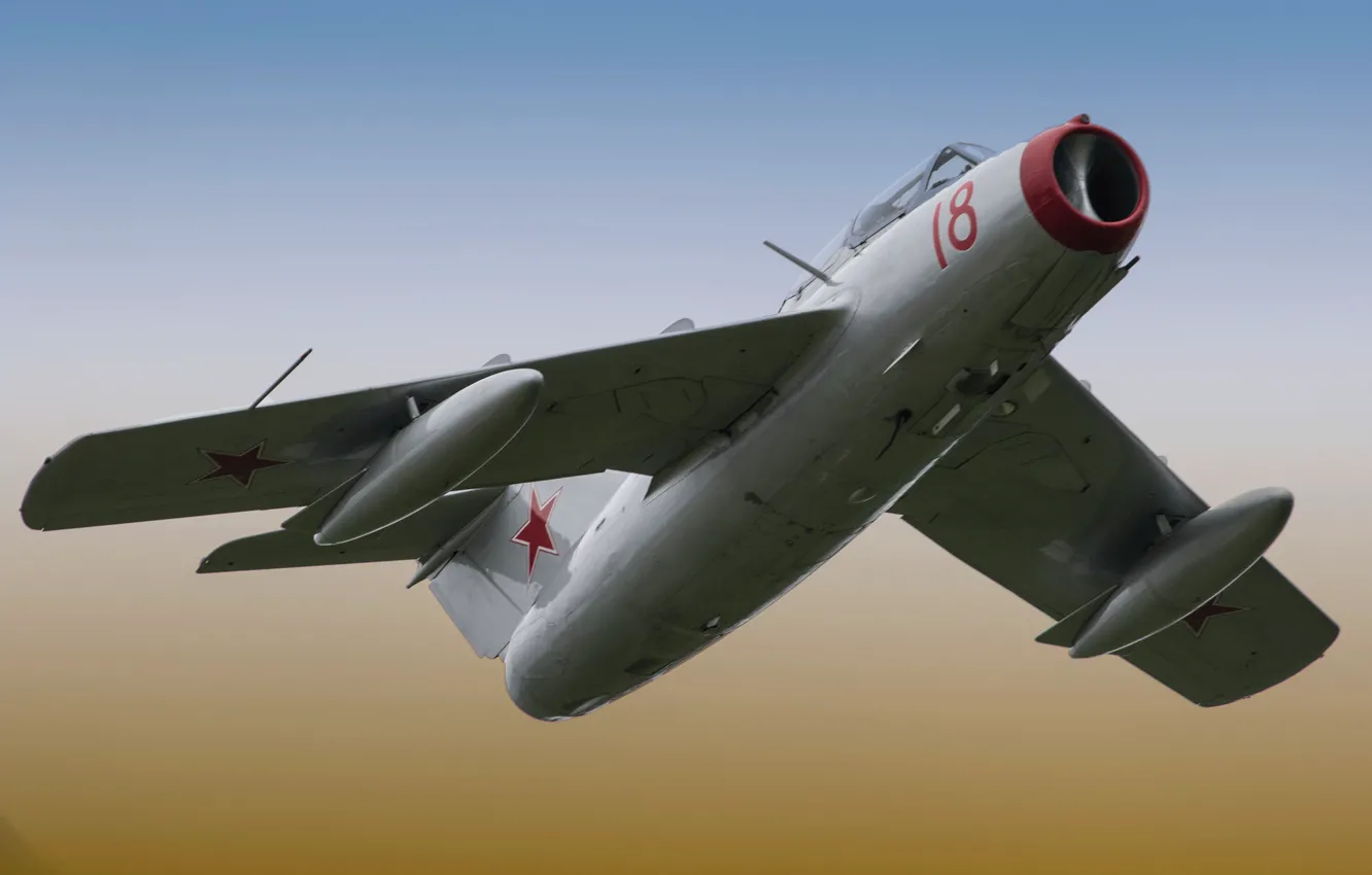 Photo wallpaper fighter, jet, Soviet, The MiG-17