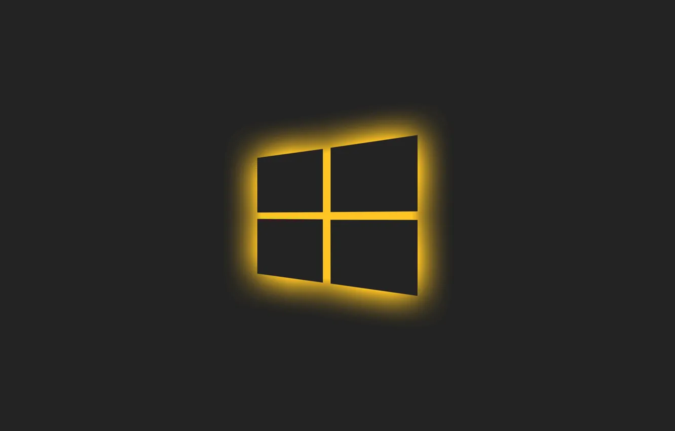 Photo wallpaper minimalism, window, Windows, logo, Glow