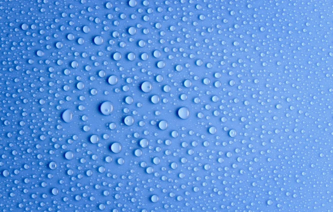 Photo wallpaper photo, blue, water drop