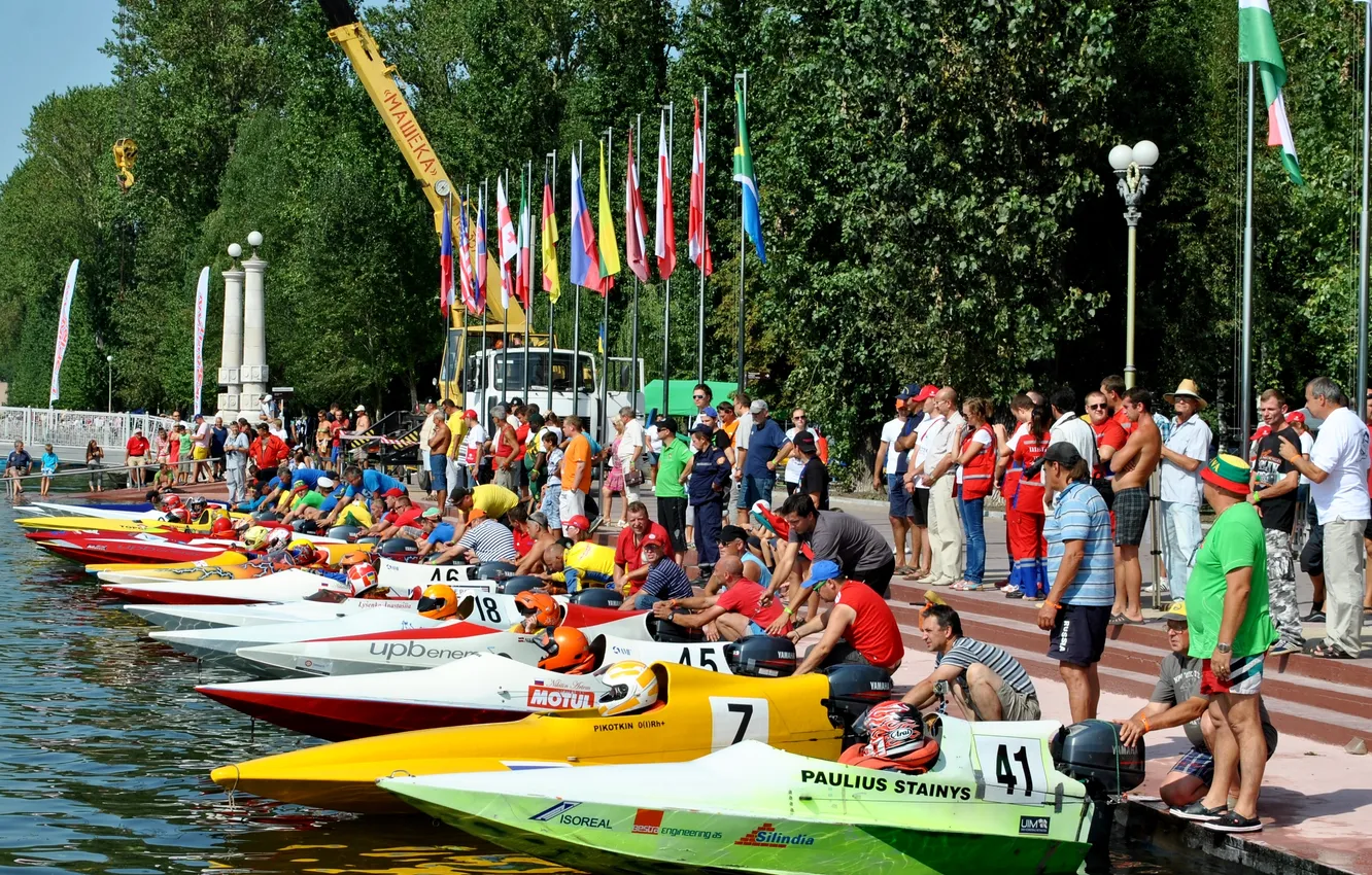 Photo wallpaper race, boat, speed