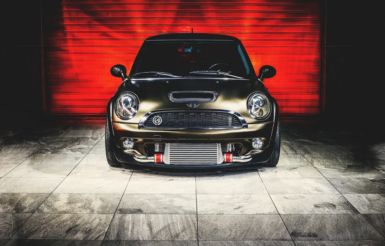 Photo wallpaper car, auto, tuning, mini, cooper, mini, tuning, the front