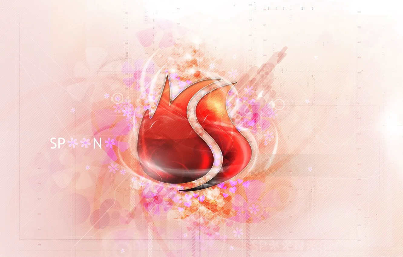 Photo wallpaper line, flame, spring