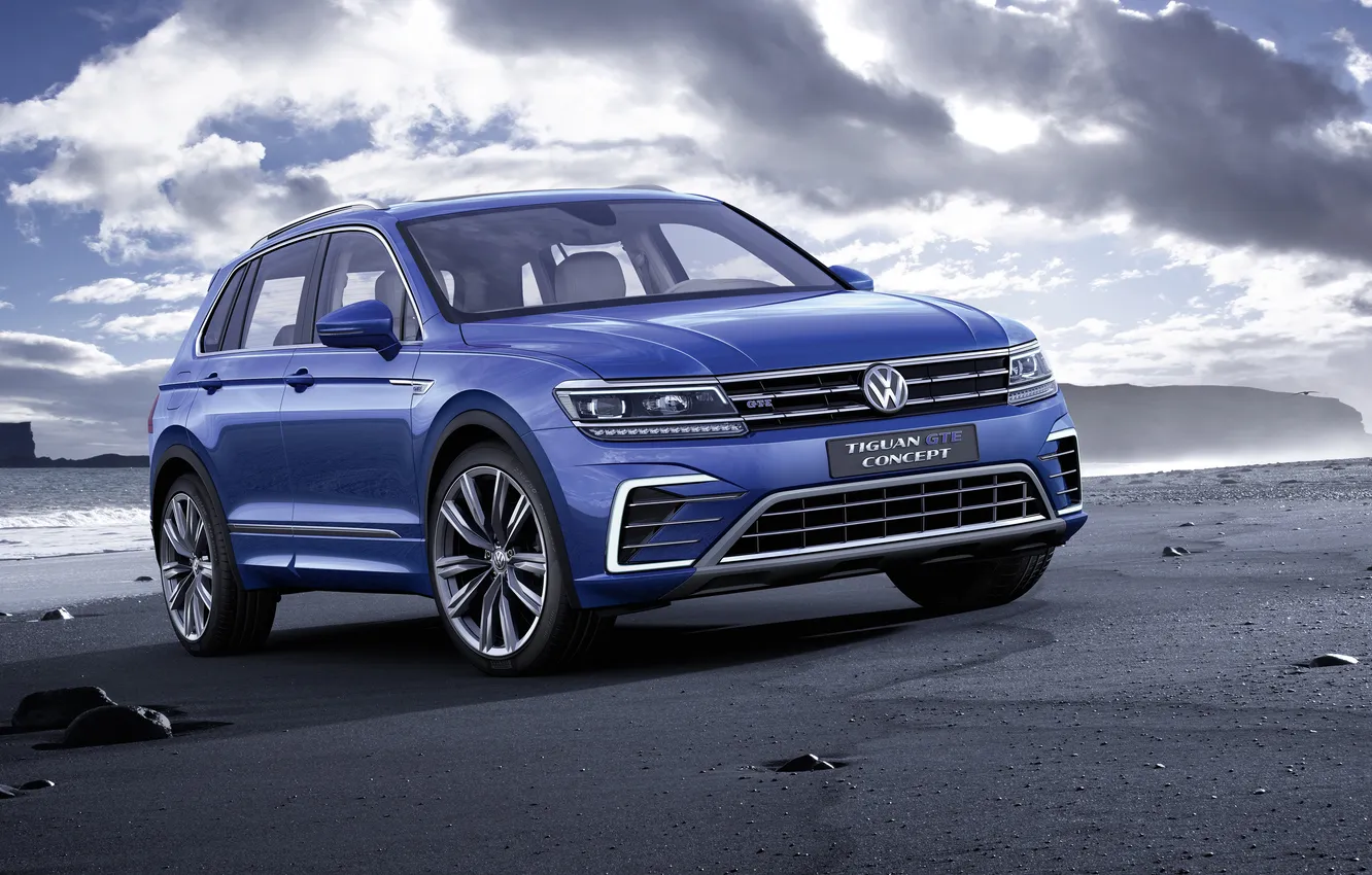 Photo wallpaper Volkswagen, the concept, Volkswagen, GTE, Tiguan, 2015, Concept 2015, Tiguan