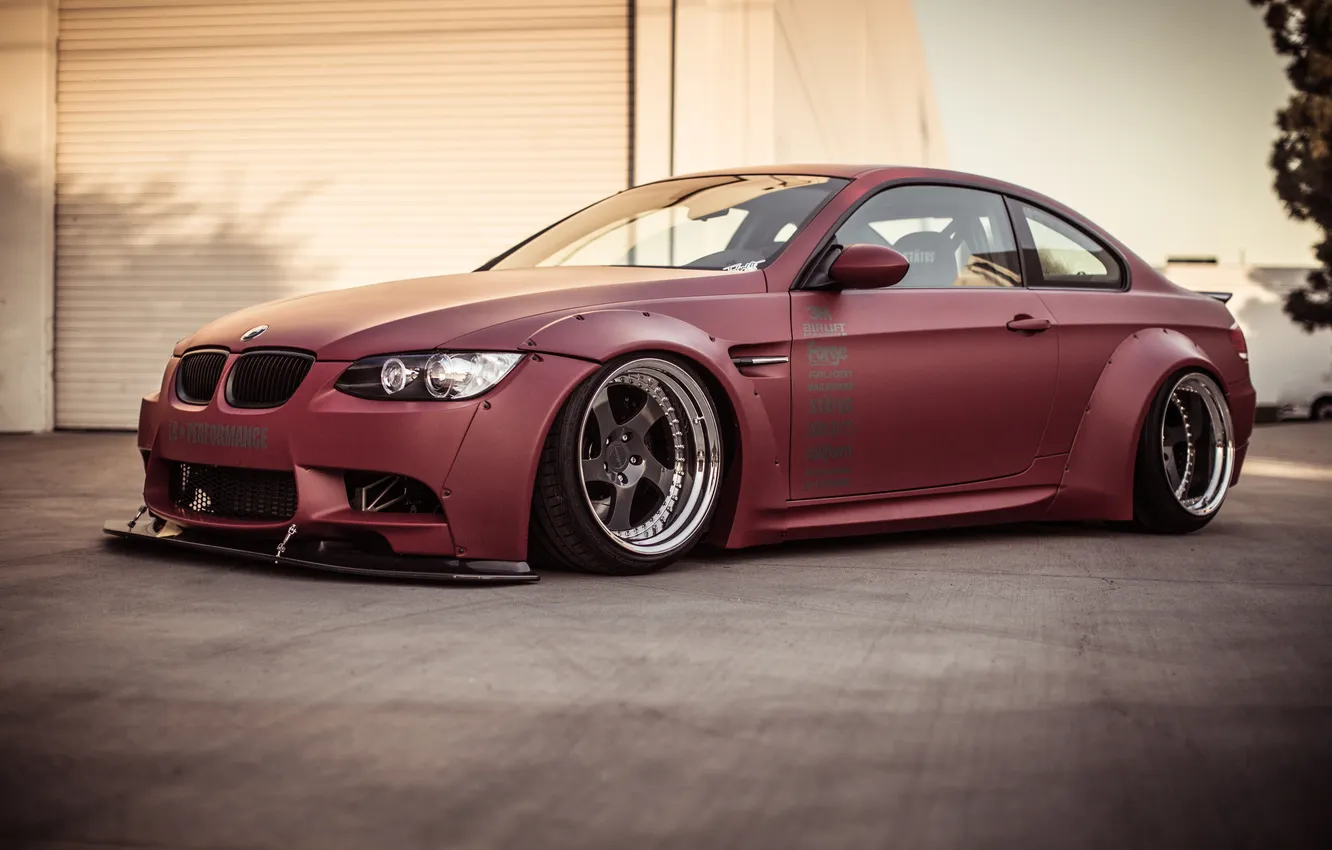 Photo wallpaper Red, BMW, Tuning, BMW, Drives, E92, Tuning, Kit