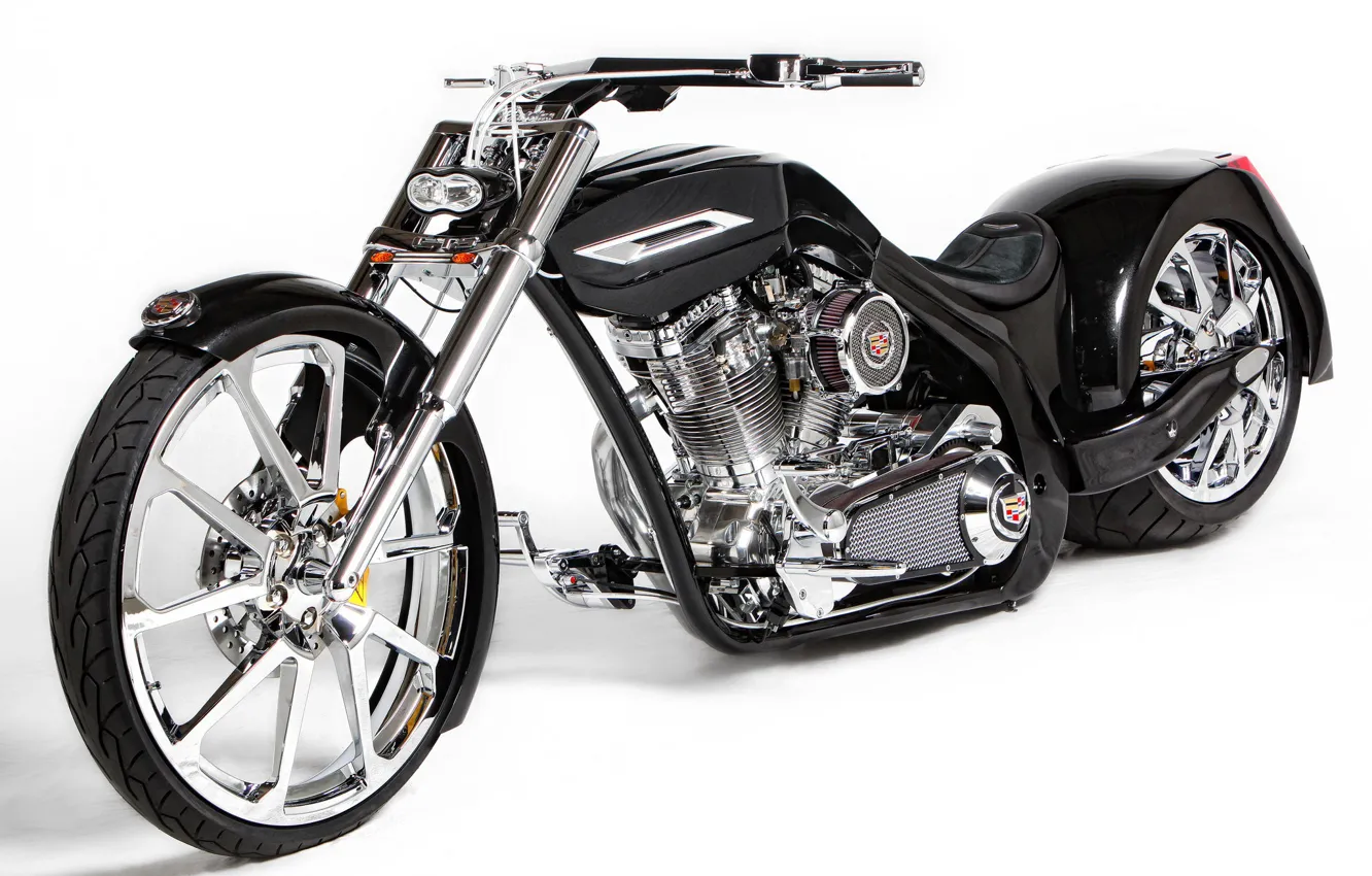 Photo wallpaper custom, BLACK, TUNING, CHOPPER, BIKE, Paul Junior Design