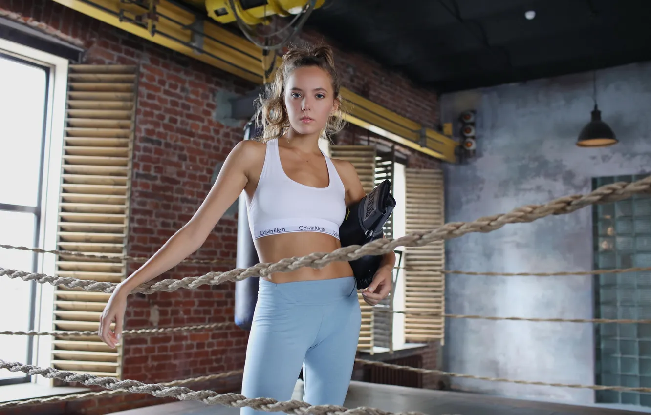 Photo wallpaper girl, woman, beautiful, model, blonde, cute, sports, Katya Clover