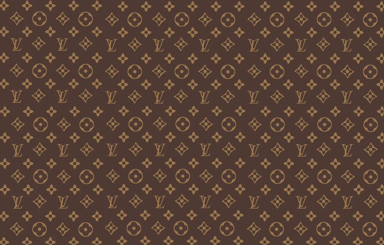 Photo wallpaper wall, pattern, brown, patterns, Louis Vuitton, fon, Louis Vuitton, LV