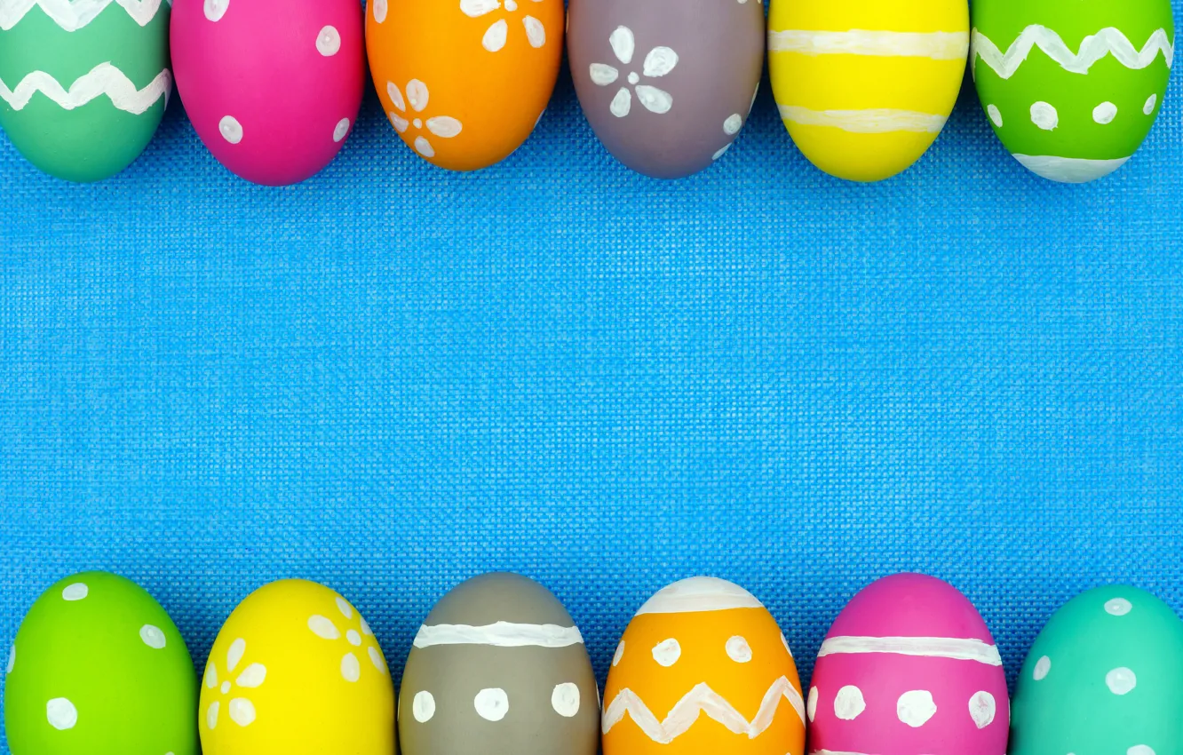 Photo wallpaper colorful, Easter, background, spring, eggs, happy easter, Easter eggs