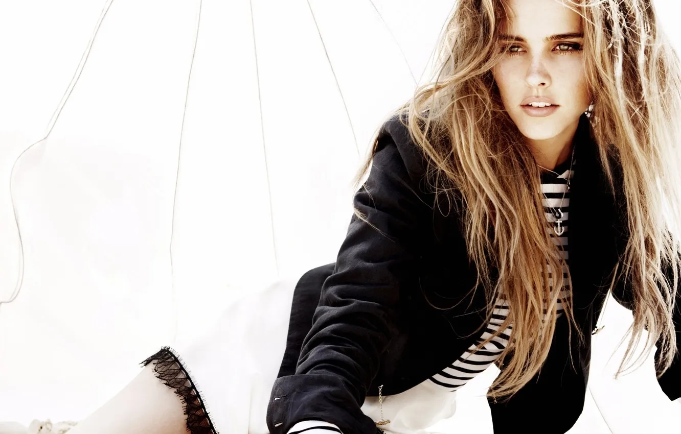 Photo wallpaper look, hair, blonde, light background, Isabel Lucas
