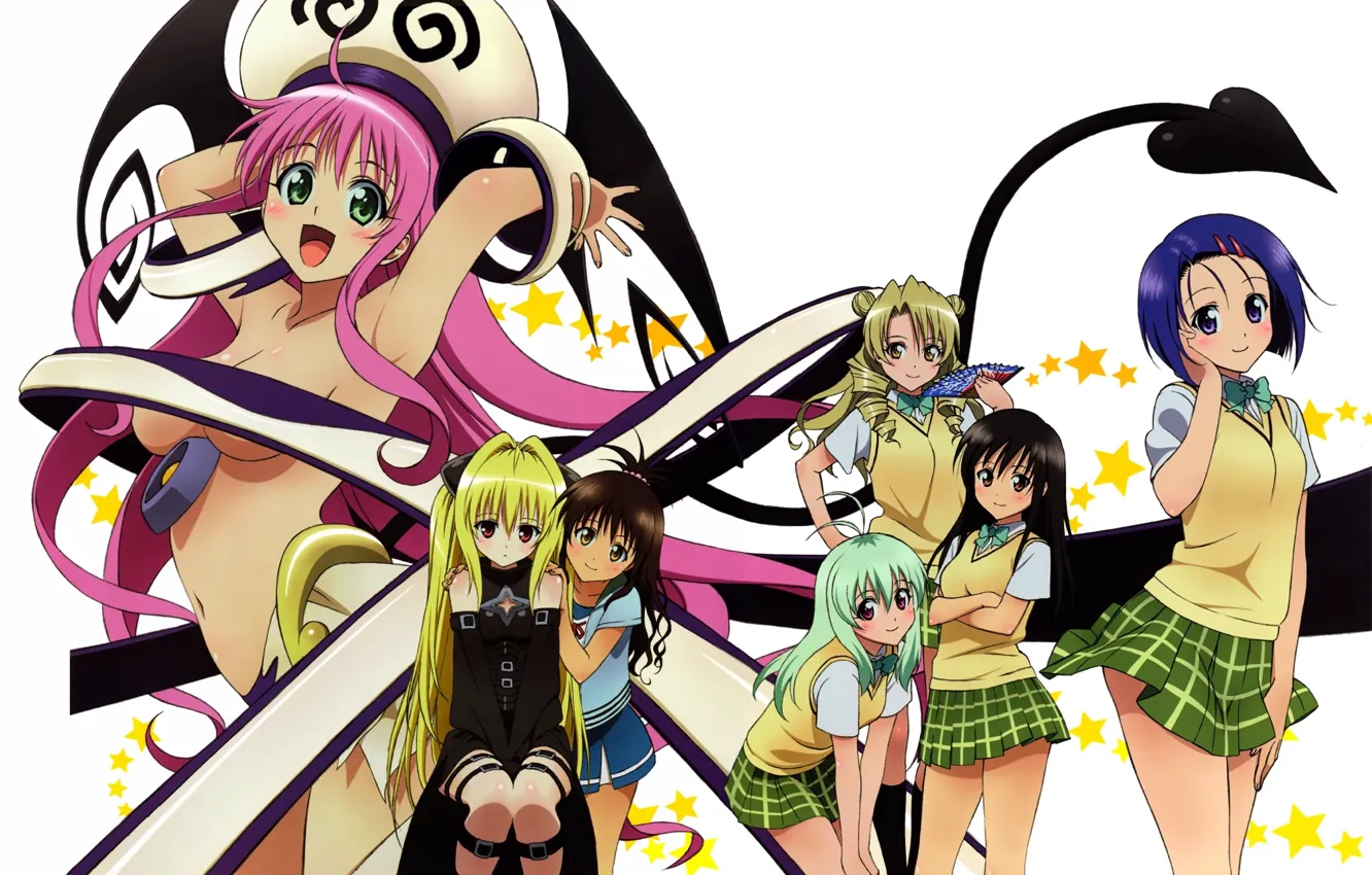 Photo wallpaper girls, anime, art, love and darkness trouble, To Love-Ru