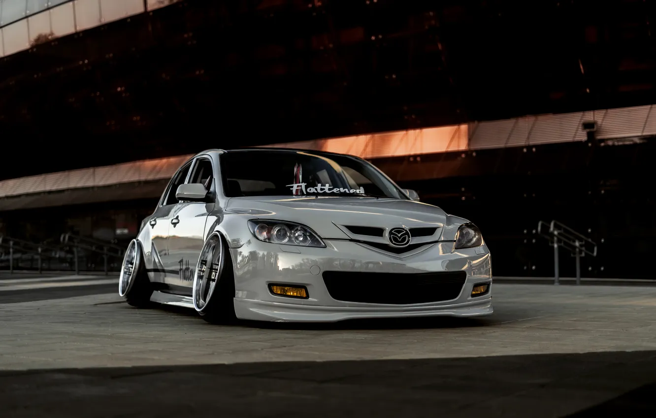 Photo wallpaper Mazda, stance, lowdaily, azkojk