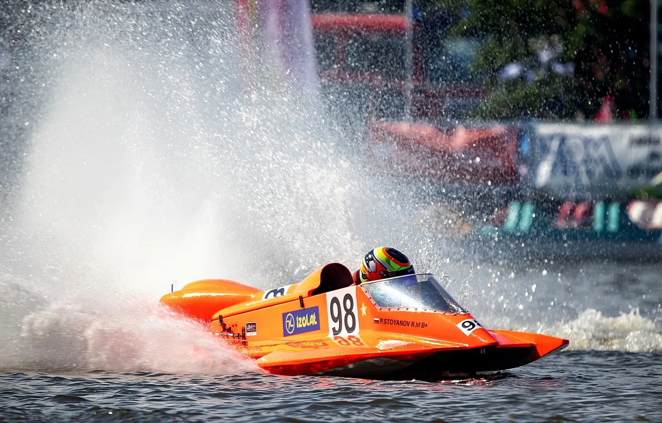 Photo wallpaper race, boat, speed