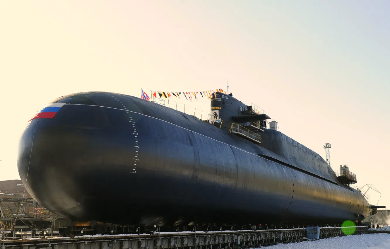 Photo wallpaper cruiser, underwater, atomic, Verkhoturye