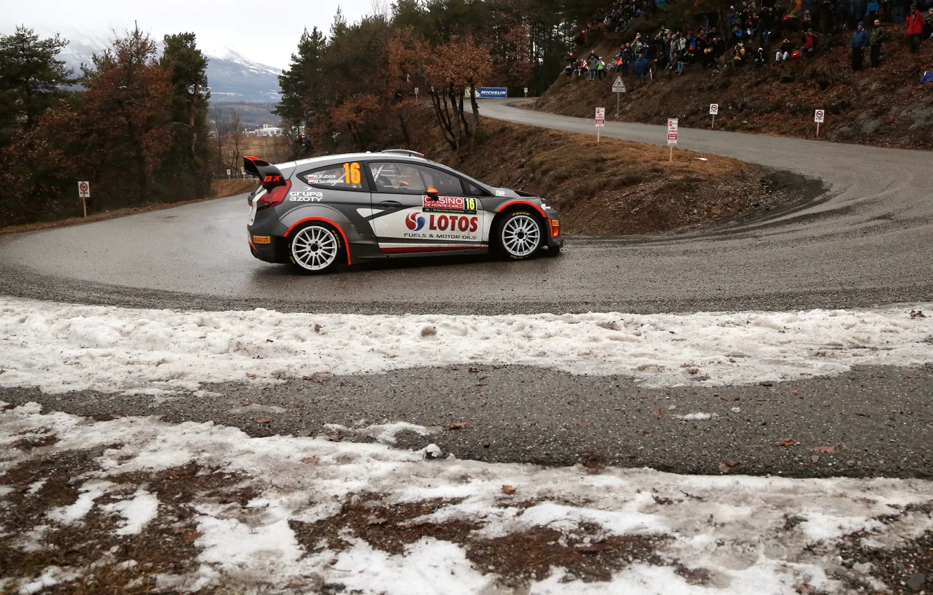 Photo wallpaper Ford, Ford, WRC, Rally, Rally, Fiesta, Kubica, Monte Carlo