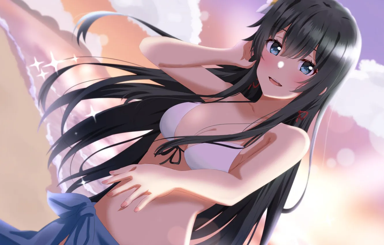 Photo wallpaper sea, summer, girl, Shipping Was Yukinoshita, Yahari Ore No Seishun Love Comedy Wa Machigatteiru, by …