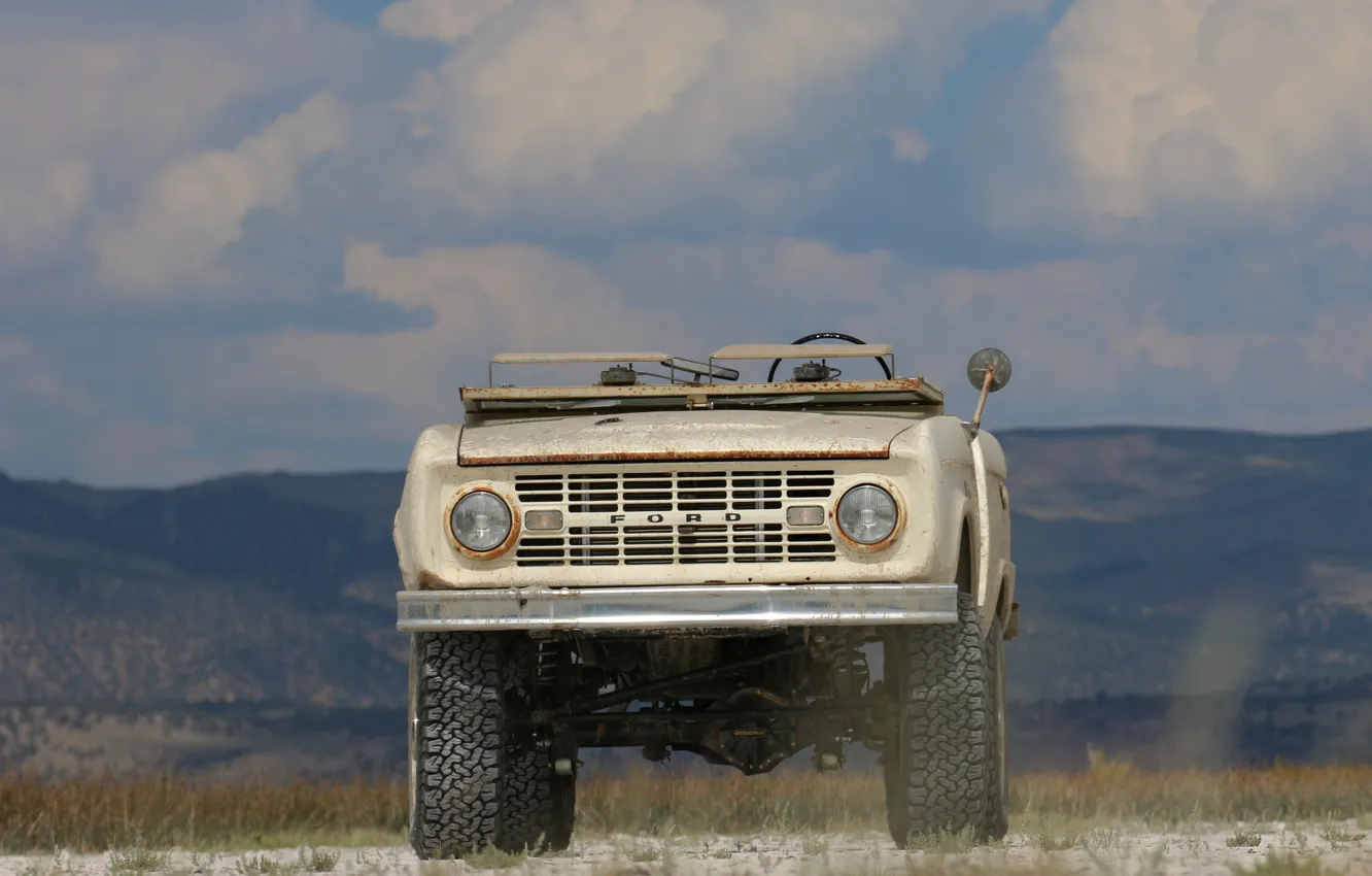 Photo wallpaper tuning, Ford, front, 1966, 2018, Bronco, ICON Bronco Derelict Roadster