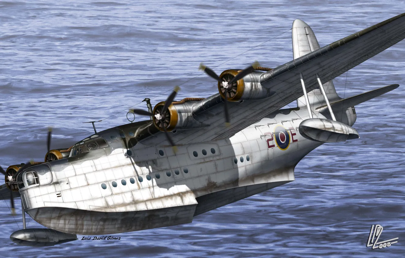 Photo wallpaper flight, time, the ocean, war, one, boat, art, UK