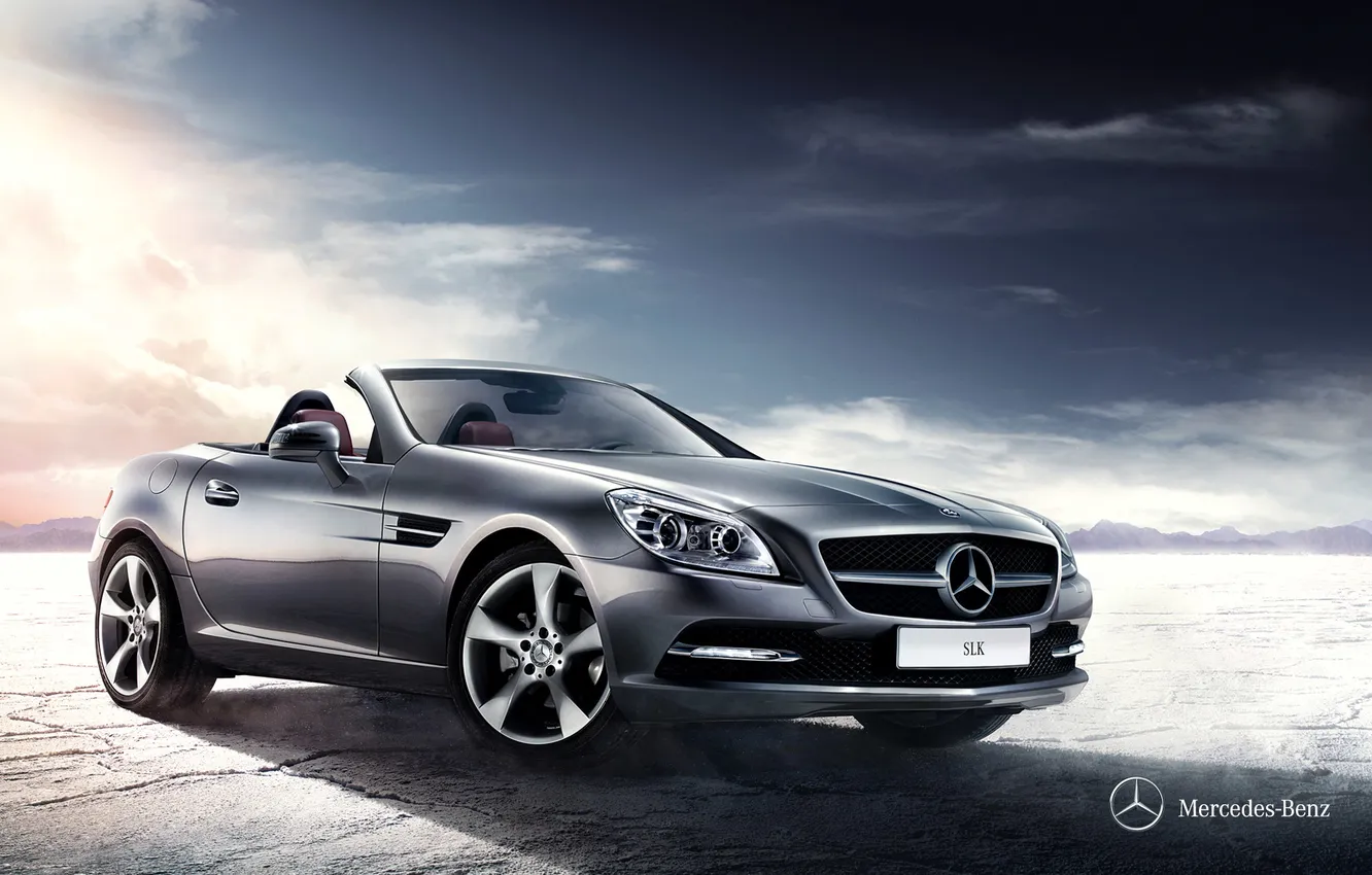 Photo wallpaper Mercedes-Benz, convertible, Mercedes, 2011, SLK, R172