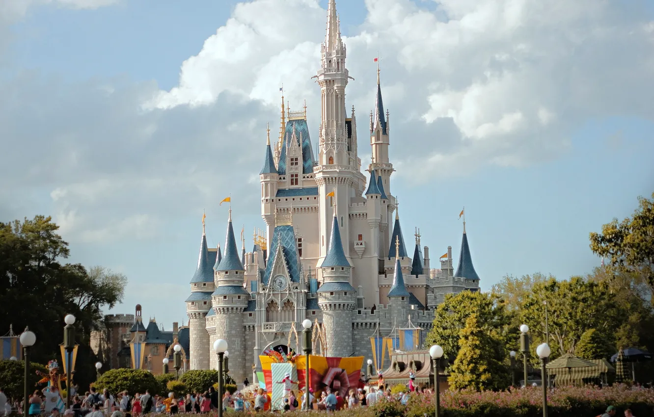 Photo wallpaper Disney World, Orlando, castle, Disneyland, Florida
