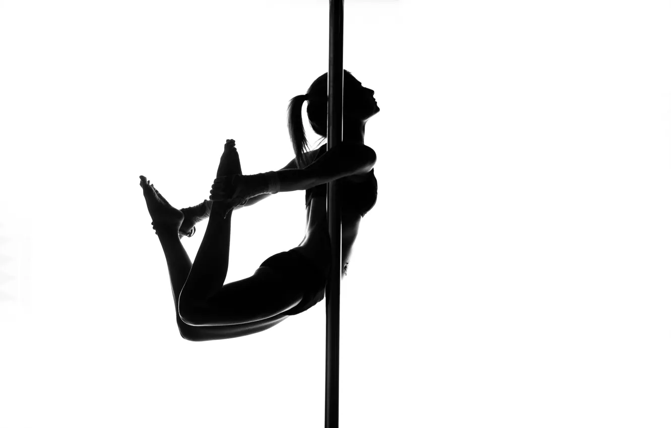 Photo wallpaper figure, pose, pole dance