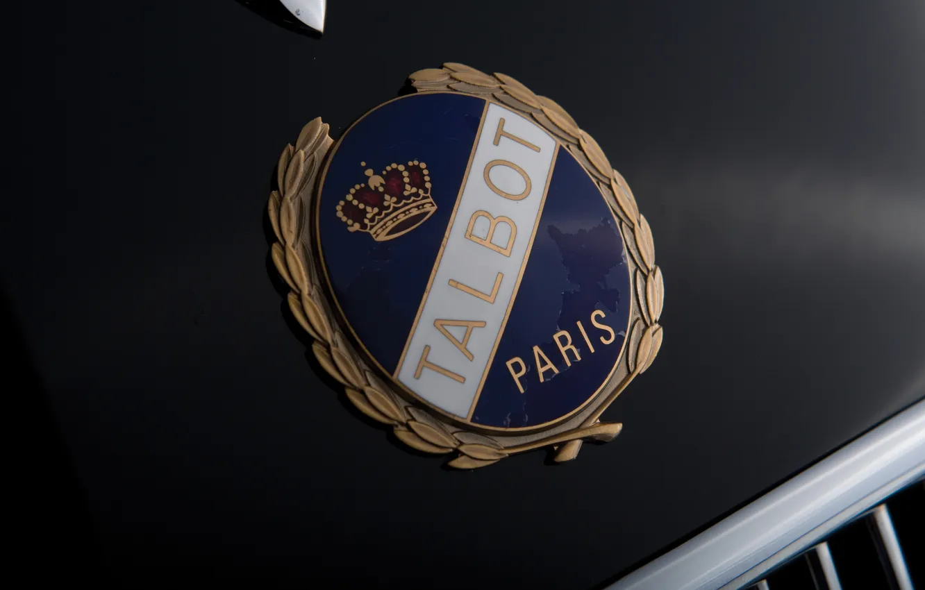 Photo wallpaper logo, emblem, logo, 1938, retro cars, lago, the only instance, The only instance